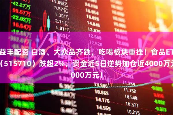 益丰配资 白酒、大众品齐跌，吃喝板块重挫！食品ETF（515710）跌超2%，资金近5日逆势加仓近4000万元！